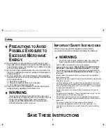 Предварительный просмотр 2 страницы Samsung MD800SC Owner'S Manual