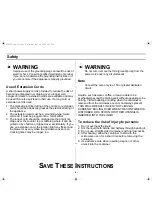 Предварительный просмотр 4 страницы Samsung MD800SC Owner'S Manual