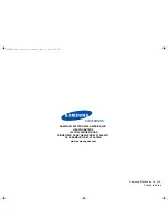 Предварительный просмотр 24 страницы Samsung MD800SC Owner'S Manual