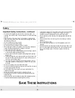 Preview for 3 page of Samsung ME1040BA Owner'S Manual