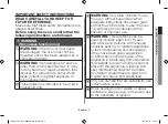 Preview for 3 page of Samsung ME1113TST1 Owner'S Instructions & Cooking Manual