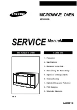 Preview for 1 page of Samsung ME1260SB Service Manual