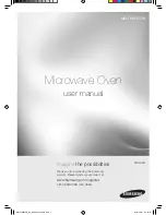 Preview for 1 page of Samsung ME179KFETSR User Manual