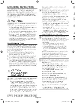 Preview for 4 page of Samsung ME21H9900A User Manual