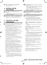 Preview for 5 page of Samsung ME21H9900A User Manual