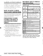 Preview for 2 page of Samsung ME21H9900AS User Manual