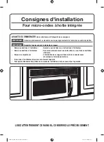 Preview for 21 page of Samsung ME21M706BAG Installation Instructions Manual