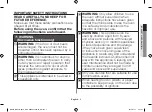 Preview for 3 page of Samsung ME83 KR-1 Series Owner'S Instructions & Cooking Manual