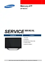 Samsung Mercury-27T Service Manual preview