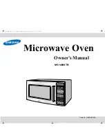 Предварительный просмотр 1 страницы Samsung MG1480STB Owner'S Manual