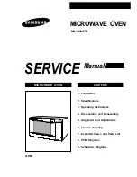 Предварительный просмотр 1 страницы Samsung MG1480STB Service Manual