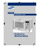 Samsung MG7980W Owner'S Instructions Manual preview