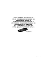 Preview for 26 page of Samsung MH14VA1(A2)(C1)(C2)-07 Owner'S Instructions Manual