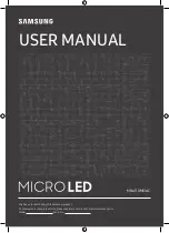 Samsung MICRO LED MNA110MS1AC User Manual preview