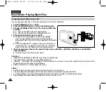 Предварительный просмотр 112 страницы Samsung Miniket Photo VP-MS10BL Owner'S Instruction Manual