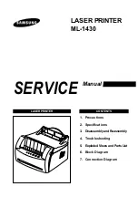 Samsung ML-1430 Service Manual предпросмотр