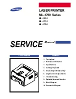 Samsung ML-1700 Series Service Manual preview