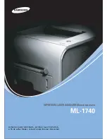 Samsung ML 1740 - B/W Laser Printer Manual Del Usuario preview