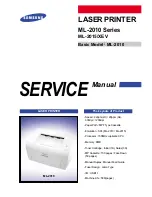 Preview for 1 page of Samsung ML-2010 Series Service Manual