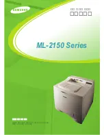 Samsung ML 2150 - B/W Laser Printer User Manual preview