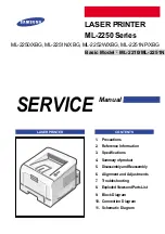 Samsung ML-2250/XBG Service Manual preview