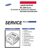 Preview for 1 page of Samsung ML-2251N/XAA Service Manual