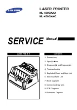 Preview for 1 page of Samsung ML-4500/XAA Service Manual