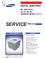 Предварительный просмотр 1 страницы Samsung ML-4551NR Service Manual