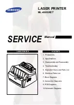 Samsung ML-4600/XET Service Manual preview