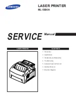 Samsung ML-5000A Service Manual preview