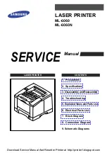 Preview for 1 page of Samsung ML-6060 Service Manual