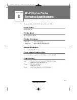 Preview for 37 page of Samsung ML-85G Operating Instructions Manual