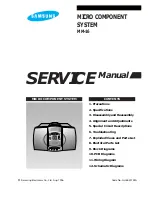 Samsung MM-16 Service Manual preview