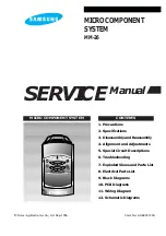 Preview for 1 page of Samsung MM-26 Service Manual