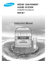 Samsung MM-B7 Instruction Manual preview