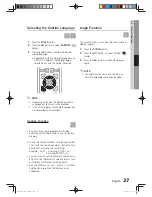 Предварительный просмотр 27 страницы Samsung MM-D470D User Manual