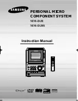 Samsung MM-DJ8 Instruction Manual preview