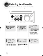 Предварительный просмотр 46 страницы Samsung MM-DJ8S Instruction Manual