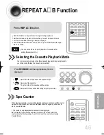 Предварительный просмотр 47 страницы Samsung MM-DJ8S Instruction Manual