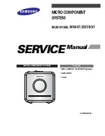 Preview for 1 page of Samsung MM-DX7 Service Manual