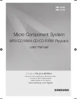 Preview for 1 page of Samsung MM-J320 User Manual