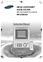 Preview for 1 page of Samsung MM-ZJ8DAB Instruction Manual