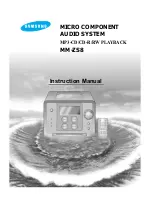 Samsung MM-ZS8 Instruction Manual preview