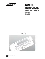 Samsung MR-AC01C Owner'S Instructions Manual предпросмотр