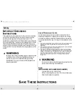 Предварительный просмотр 4 страницы Samsung MS1040WB Owner'S Manual