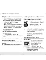 Preview for 3 page of Samsung MS143SCE Owner'S Manual