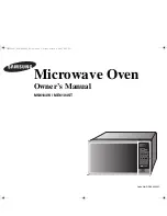 Preview for 1 page of Samsung MS6104W Owner'S Manual