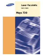 Samsung Msys 730 User Manual preview