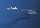 Preview for 1 page of Samsung Multifunction MultiXpress K325 Series User Manual