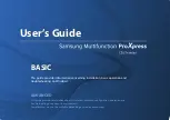 Samsung Multifunction ProXpress C267 FW Series User Manual preview